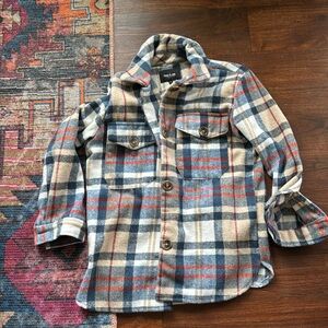 OOKIE & LALA - plaid shirt jacket